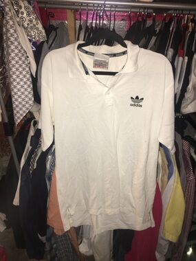1990s Rare Adidas Polo Tee